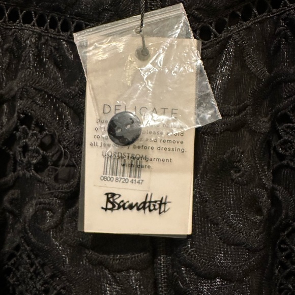 NWT Bardot Lola Black Lace Midi Cocktail Slip Dress - Picture 6 of 7